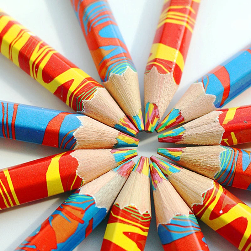 1pc Rainbow Colored Painting Pencil Kawaii Stationery Mixed Color Drawing Pens Kids Painting Pencils Office School Art Supplies
1pc Rainbow Colored Painting Pencil Kawaii Stationery Mixed Color Drawing Pens Kids Painting Pencils Office School Art Supplies