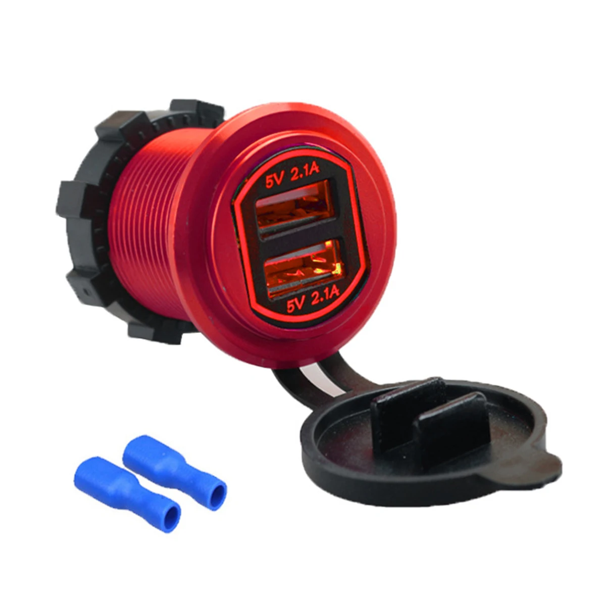 4.2A Dual USB Charger Socket Adapter Power Outlet With LED Light for 12V 24V Car Motorcycle 4.2A Dual USB Charger Socket Adapter
4.2A Dual USB Charger Socket Adapter Power Outlet With LED Light for 12V 24V Car Motorcycle 4.2A Dual USB Charger Socket Adapter