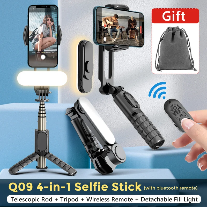 Q09 self shooting patch mobile phone tripod TV monopod, equipped with rechargeable remote control bracket stabilizer for Huawei
Q09 self shooting patch mobile phone tripod TV monopod, equipped with rechargeable remote control bracket stabilizer for Huawei