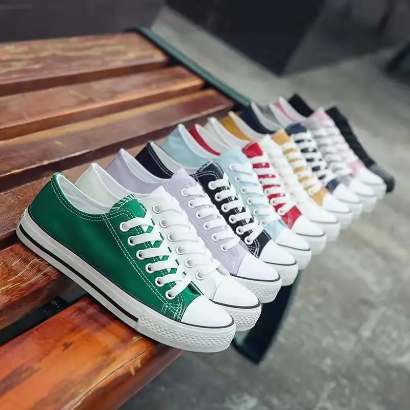 2022 Summer New Solid Color Women Vulcanized Ladies Lace-up Casual Shoes Breathable Walking Canvas Shoes Couple's Sneakers 35-44
2022 Summer New Solid Color Women Vulcanized Ladies Lace-up Casual Shoes Breathable Walking Canvas Shoes Couple's Sneakers 35-44