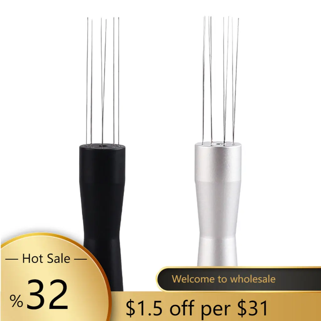 1Pc Coffee Powder Tamper Distributor LevelerTool Coffee Powder Espresso Stirrer Stirring Tool Food-grade Stainless Steel Needles
1Pc Coffee Powder Tamper Distributor LevelerTool Coffee Powder Espresso Stirrer Stirring Tool Food-grade Stainless Steel Needles