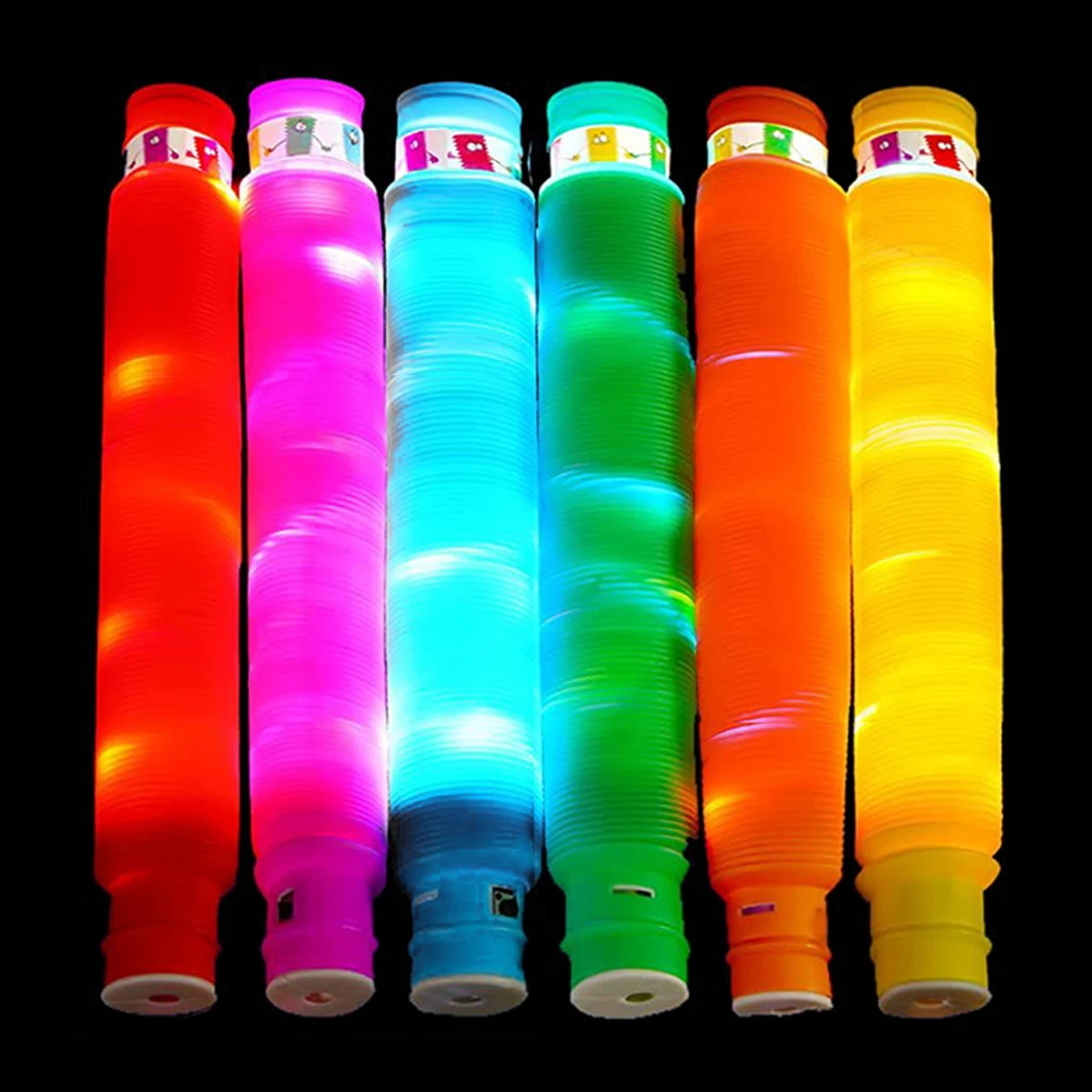 6pcs Glowing Pop Tubes Stress and Anxiety Relief Fidget Pipe Creativity Development Fidget Tube Improve Fine Skill Motor
6pcs Glowing Pop Tubes Stress and Anxiety Relief Fidget Pipe Creativity Development Fidget Tube Improve Fine Skill Motor