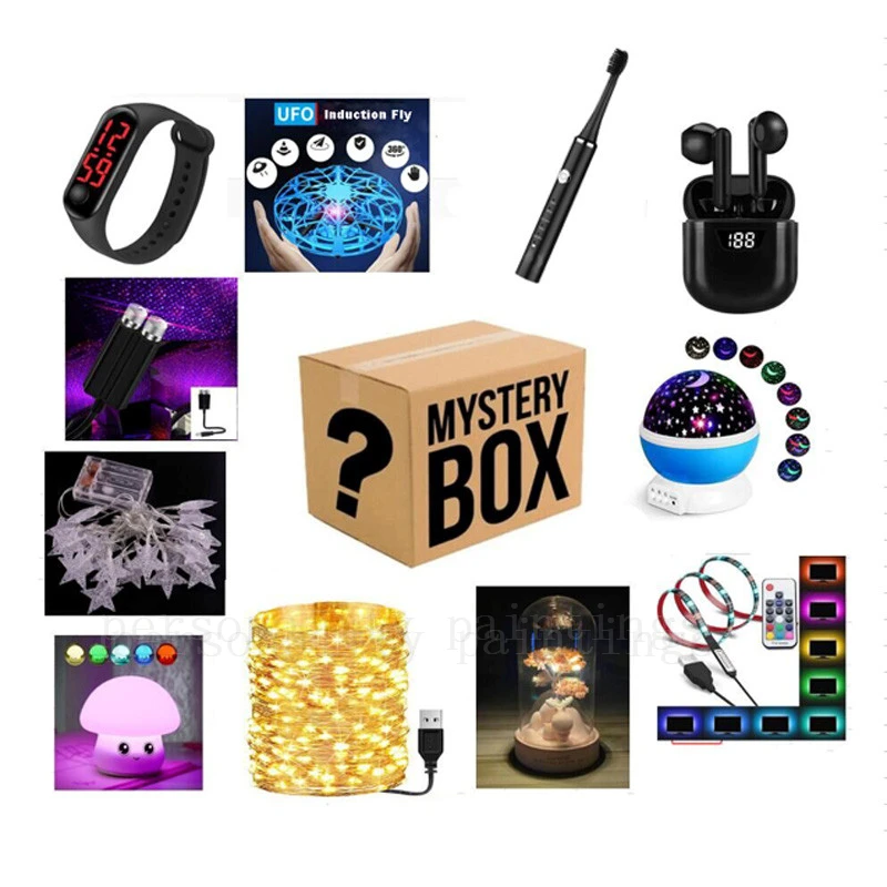 100% Winning Super Popular Lucky Mystery Box 100% Surprise High-quality Electronics Gamepads Digital Cameras Novelty Gift
100% Winning Super Popular Lucky Mystery Box 100% Surprise High-quality Electronics Gamepads Digital Cameras Novelty Gift