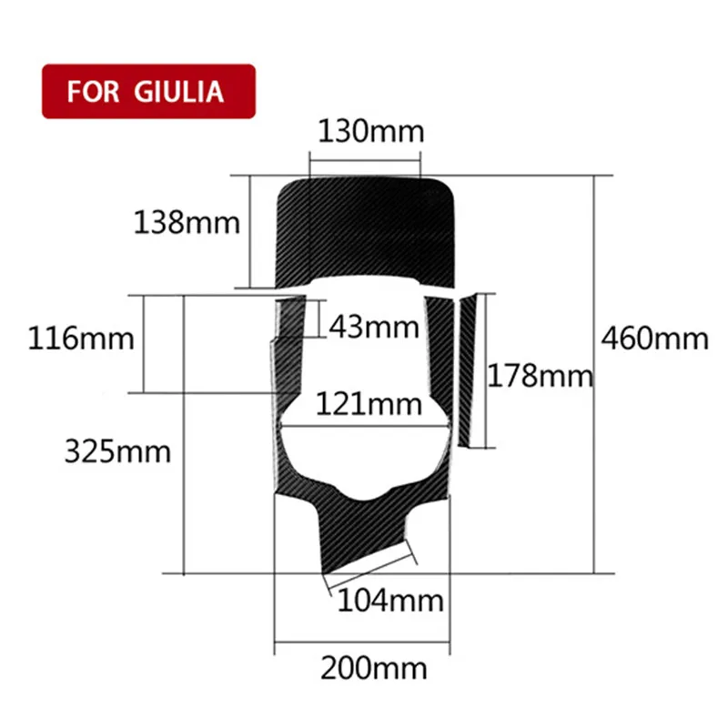 Suitable for Alfa Romeo Giulia 17-19 carbon fiber gear outer frame interior modification accessories
Suitable for Alfa Romeo Giulia 17-19 carbon fiber gear outer frame interior modification accessories