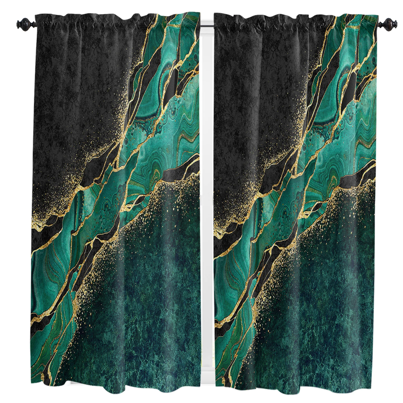 Abstract Black Marble Green Malachite Curtain Home Decoration Living Room Short Curtains Window Treatments For Kitchen Bedroom
Abstract Black Marble Green Malachite Curtain Home Decoration Living Room Short Curtains Window Treatments For Kitchen Bedroom