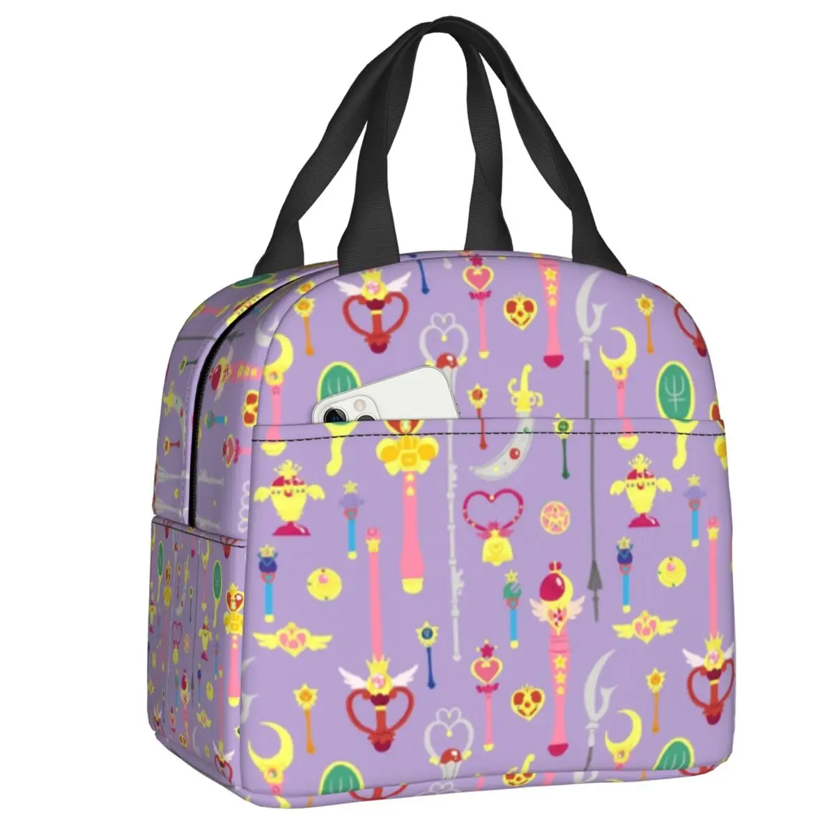 Sailor Weapons Moons Anime Thermal Insulated Lunch Bags Women Usagi Tsukino Resuable Lunch Tote for School Storage Food Box
Sailor Weapons Moons Anime Thermal Insulated Lunch Bags Women Usagi Tsukino Resuable Lunch Tote for School Storage Food Box