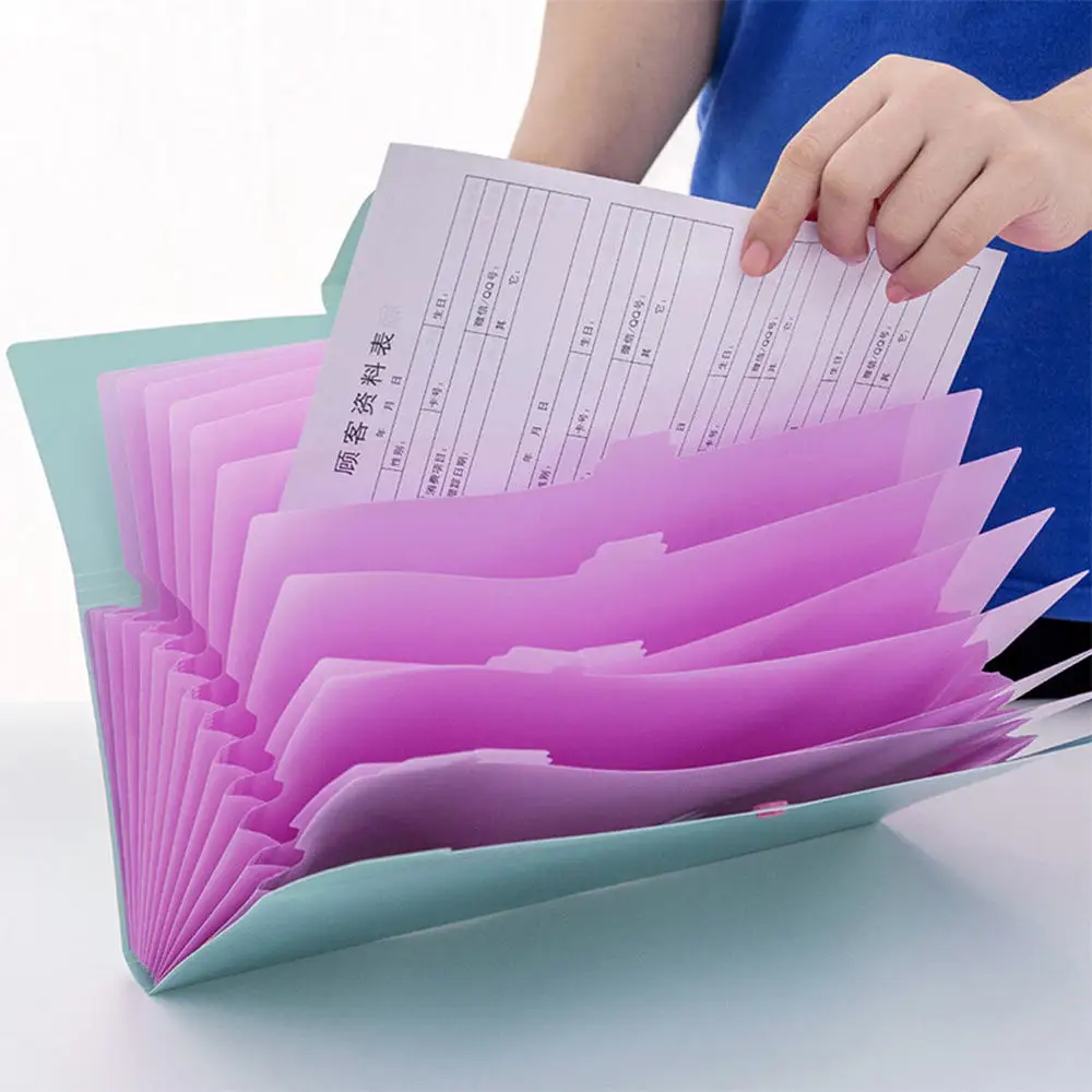A4 File Folder 13 Layers File Sorting Organizer Candy Colors Extension Wallet Bill Receipt Storage Bag Office Sorting Organ Bag
A4 File Folder 13 Layers File Sorting Organizer Candy Colors Extension Wallet Bill Receipt Storage Bag Office Sorting Organ Bag