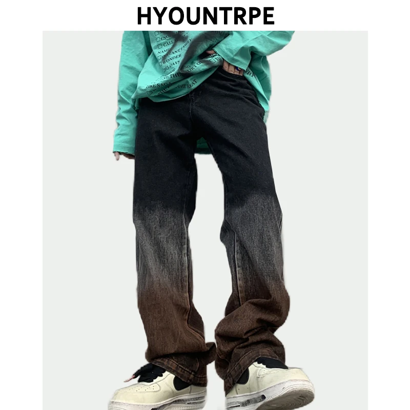 Mens Fashion Denim Gradient Straight Jeans Hip Hop Zipper Jeans Streetwear Pant Trousers Casual High-street Joggers Jeans Pants
Mens Fashion Denim Gradient Straight Jeans Hip Hop Zipper Jeans Streetwear Pant Trousers Casual High-street Joggers Jeans Pants
