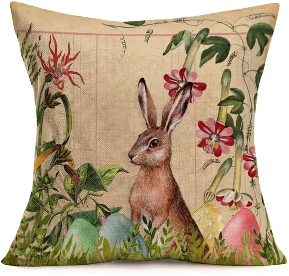 Easter Rabbit Pillow Covers Farmhouse Retro Postcards Easter Egg Rabbit Bunny Violet Hydrangea Floral Dragonfly Pillow Cases
Easter Rabbit Pillow Covers Farmhouse Retro Postcards Easter Egg Rabbit Bunny Violet Hydrangea Floral Dragonfly Pillow Cases
