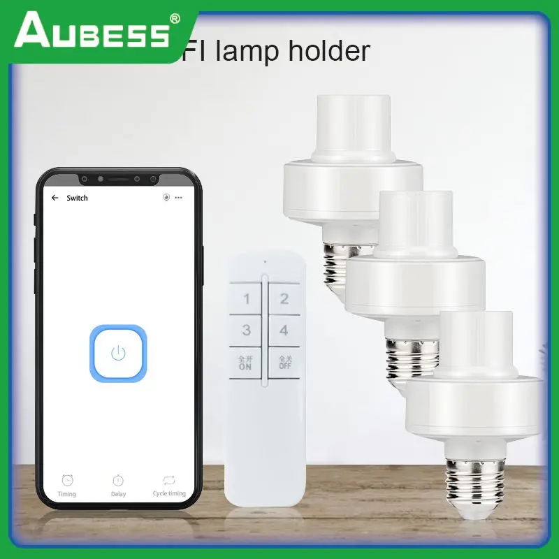 Hands-free Voice Control Light Bulb Wireless Wifi Smart Light Bulb Adapter E27 E26 90-250v Smart Lamp Holder Smart Home
Hands-free Voice Control Light Bulb Wireless Wifi Smart Light Bulb Adapter E27 E26 90-250v Smart Lamp Holder Smart Home