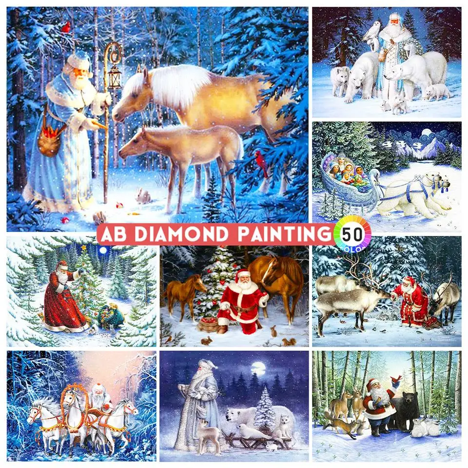 5D Diamond Painting Christmas Santa Claus Diamond Mosaic Rhinestone Picture AB Art Embroidery Cross Stitch Kit Home Decoration
5D Diamond Painting Christmas Santa Claus Diamond Mosaic Rhinestone Picture AB Art Embroidery Cross Stitch Kit Home Decoration