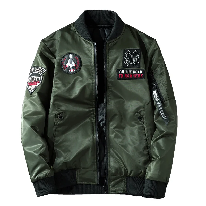 Мужская Утепленная куртка-бомбер с хлопковой подкладкой, большого размера 
Мужская Утепленная куртка-бомбер с хлопковой подкладкой, большого размера