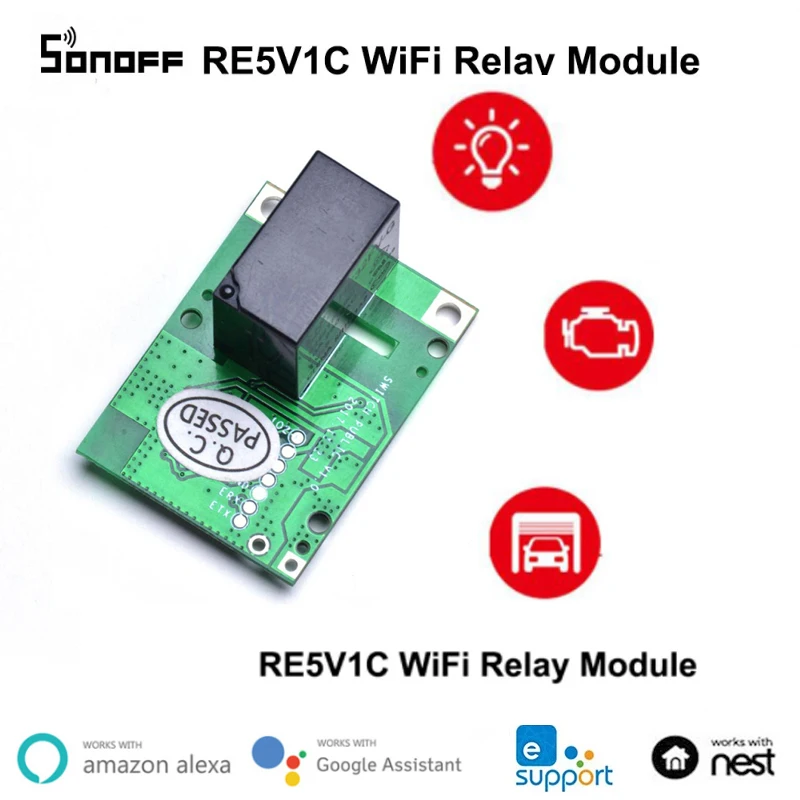 Релейный модуль SONOFF RE5V1C, 5 В, Wi-Fi, умный переключатель «сделай сам», вход сухого выхода, режимы работы с автоблокировкой, автоматизация управл...
Релейный модуль SONOFF RE5V1C, 5 В, Wi-Fi, умный переключатель «сделай сам», вход сухого выхода, режимы работы с автоблокировкой, автоматизация управл...