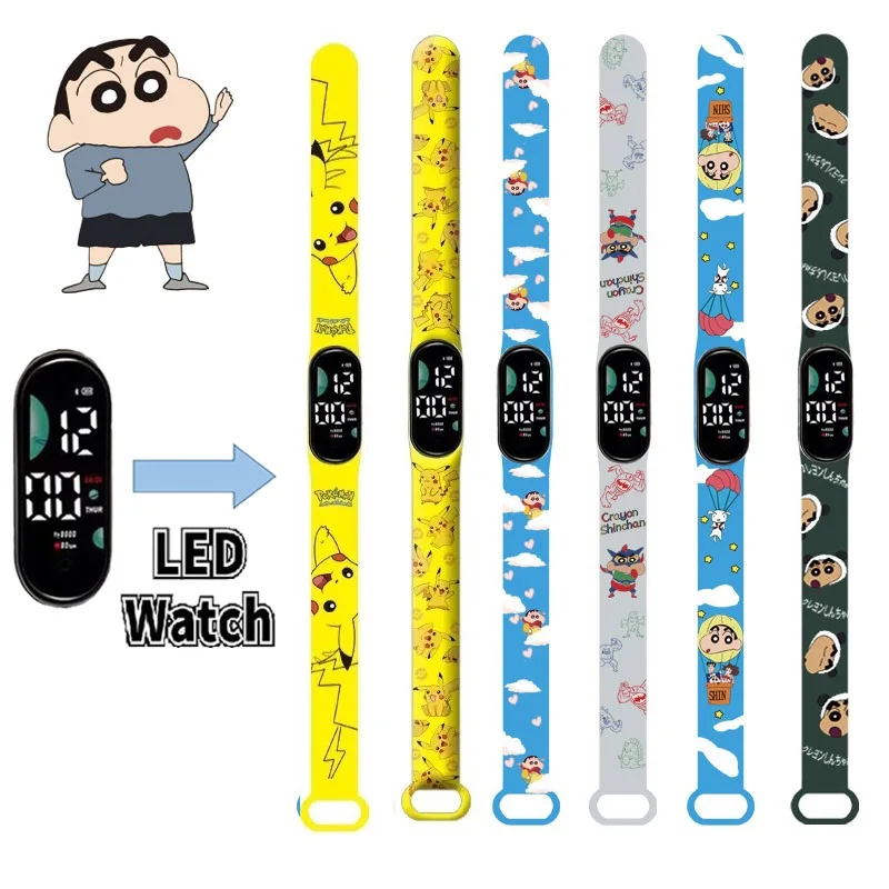 New Pokemon LED Electronic Touch Waterproof Watch Crayon Xiaoxin Anime Figures Wristband child Watch Pikachu Gifts for Watch
New Pokemon LED Electronic Touch Waterproof Watch Crayon Xiaoxin Anime Figures Wristband child Watch Pikachu Gifts for Watch
