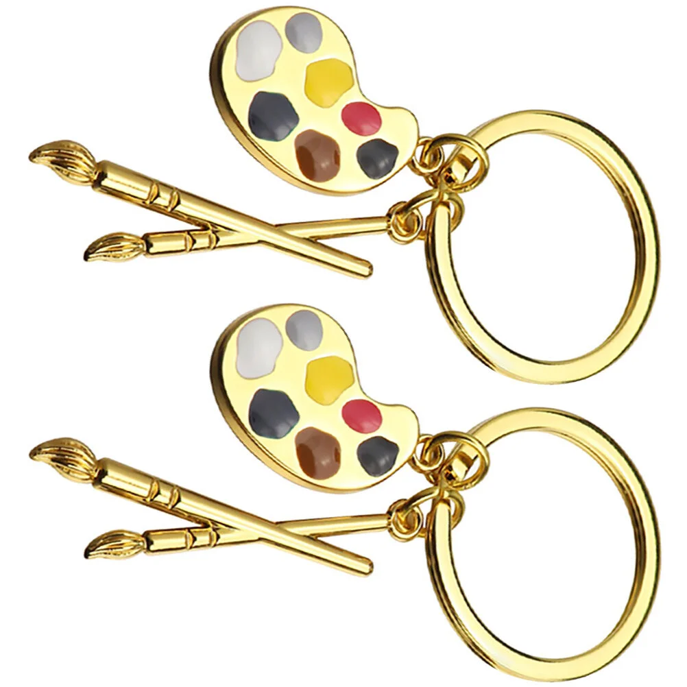 Car Accessories Palette Shaped Pendant Hanging Lifelike Keychain Ring Creative Ornament Metal Model Fob 
Car Accessories Palette Shaped Pendant Hanging Lifelike Keychain Ring Creative Ornament Metal Model Fob