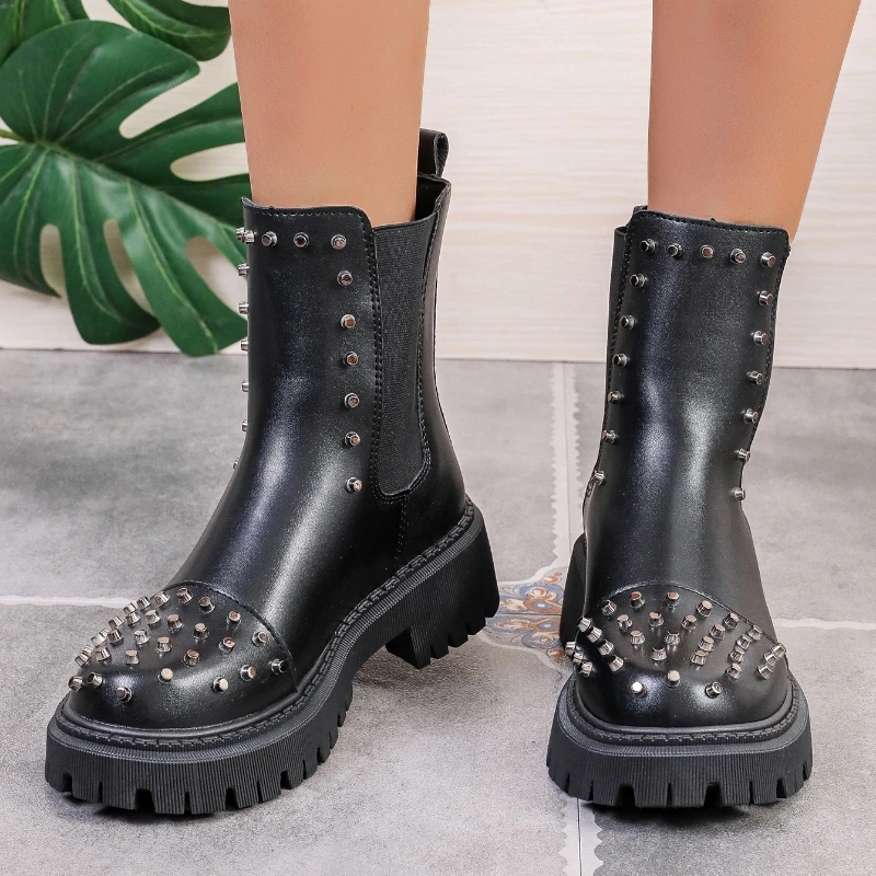 Women Platform Shoes Flats Punk Chelsea Boots 2023 Winter Designer New Walking Motorcycle Boots Gladiator Casual Ankle Botas
Women Platform Shoes Flats Punk Chelsea Boots 2023 Winter Designer New Walking Motorcycle Boots Gladiator Casual Ankle Botas