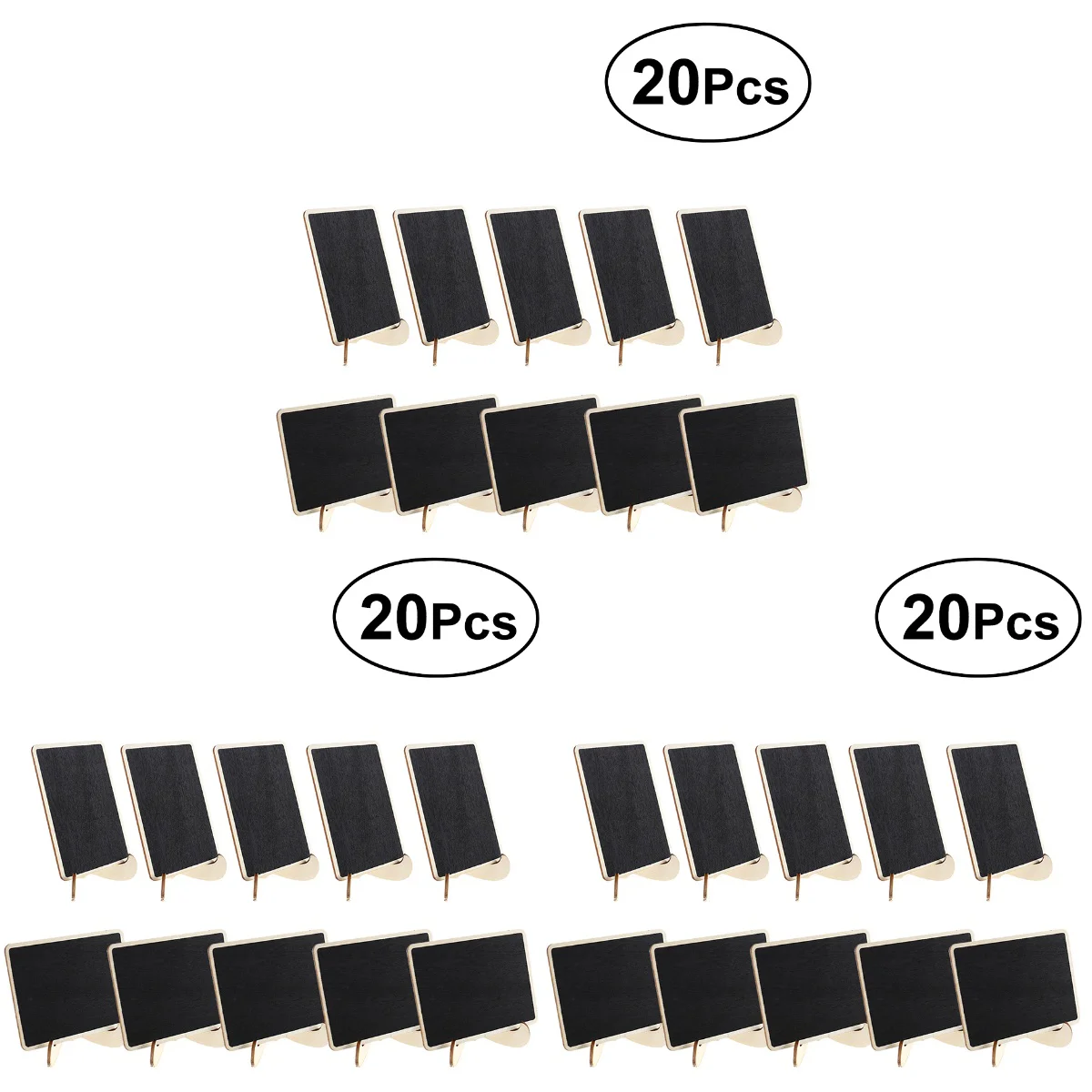 60 pcs Mini Chalkboards with Support for Message Board Signs Wedding Dinner Party Table Place Signs - Square
60 pcs Mini Chalkboards with Support for Message Board Signs Wedding Dinner Party Table Place Signs - Square