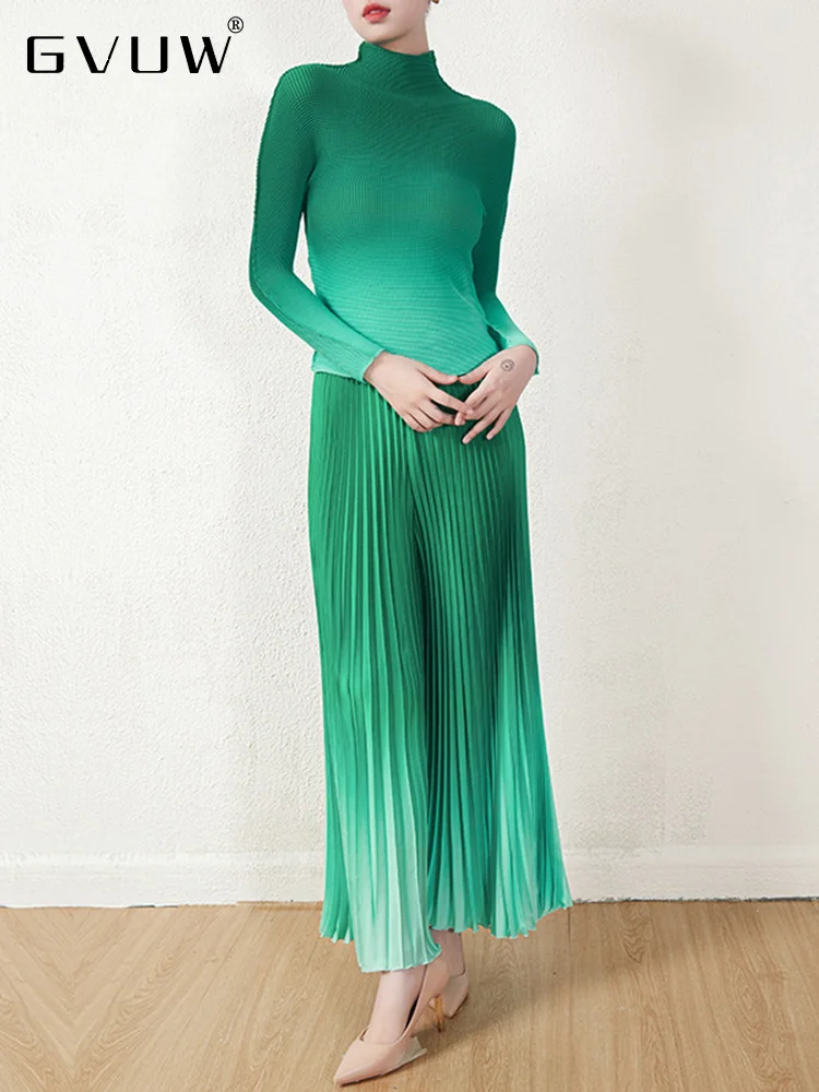 GVUW Gradient Pleated Two Pieces Set For Women Long Sleeve T-shirt 2023 Autumn Slim Elastic Waist Elegant Pants Clothing 17D6996
GVUW Gradient Pleated Two Pieces Set For Women Long Sleeve T-shirt 2023 Autumn Slim Elastic Waist Elegant Pants Clothing 17D6996
