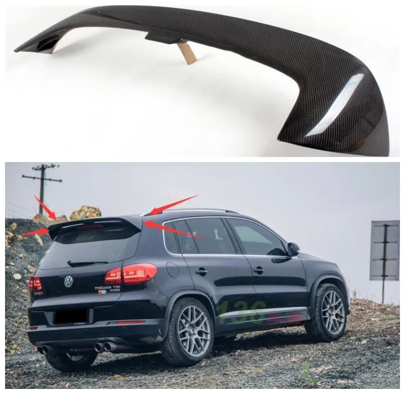 For Volkswagen Tiguan 2011-2017 High Quality Car ABS Black & Carbon Fiber Rear Trunk Lip Spoiler Splitters Wing
For Volkswagen Tiguan 2011-2017 High Quality Car ABS Black & Carbon Fiber Rear Trunk Lip Spoiler Splitters Wing