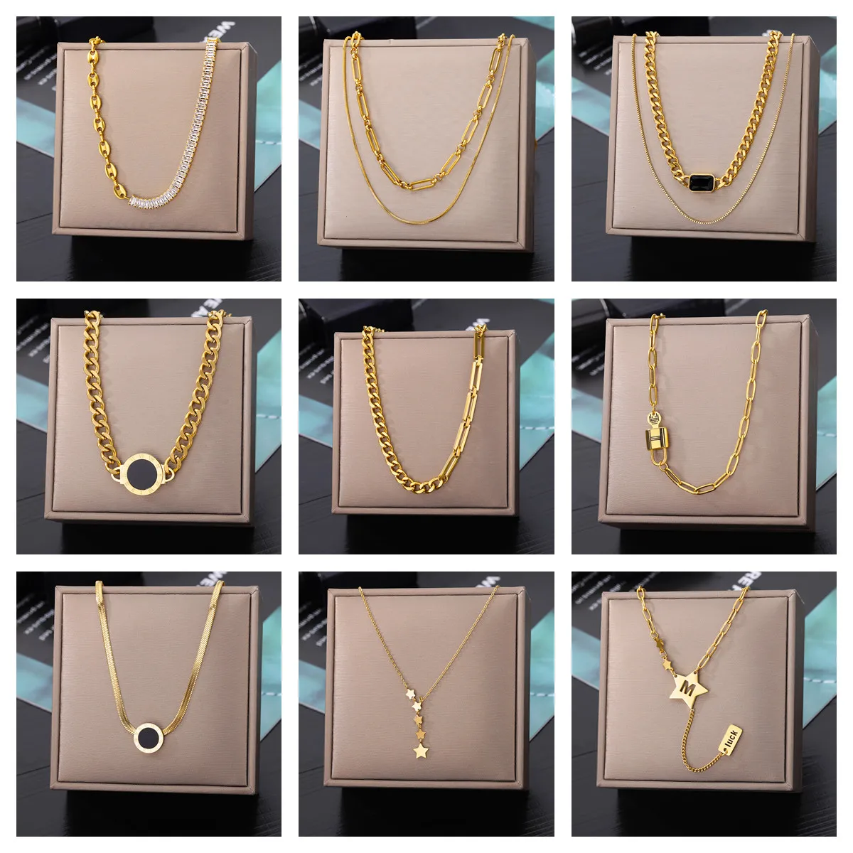 Stainless Steel Gold Color Multi-Layer Geometric Necklaces For Women 2022 New Fashion Party Jewelry Collares Gift Dropshipping
Stainless Steel Gold Color Multi-Layer Geometric Necklaces For Women 2022 New Fashion Party Jewelry Collares Gift Dropshipping