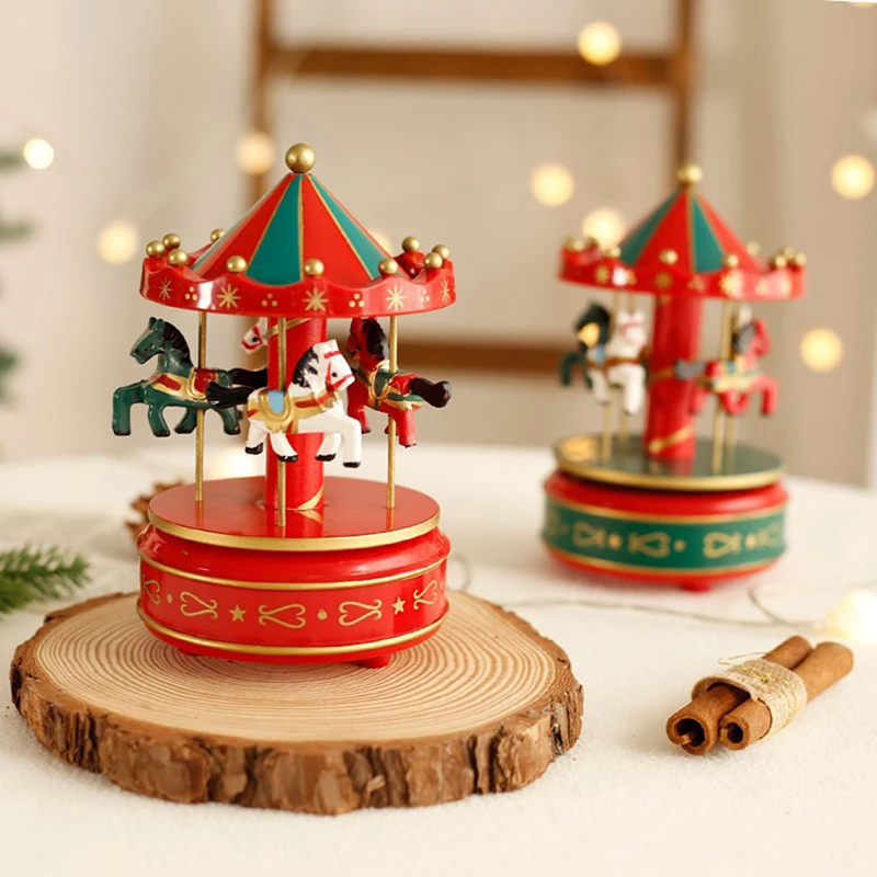 1Pc Christmas Carousel Music Bell Clockwork Automatic Creative Merry-Go-Round Music Box Decoration Supplies Gifts
1Pc Christmas Carousel Music Bell Clockwork Automatic Creative Merry-Go-Round Music Box Decoration Supplies Gifts