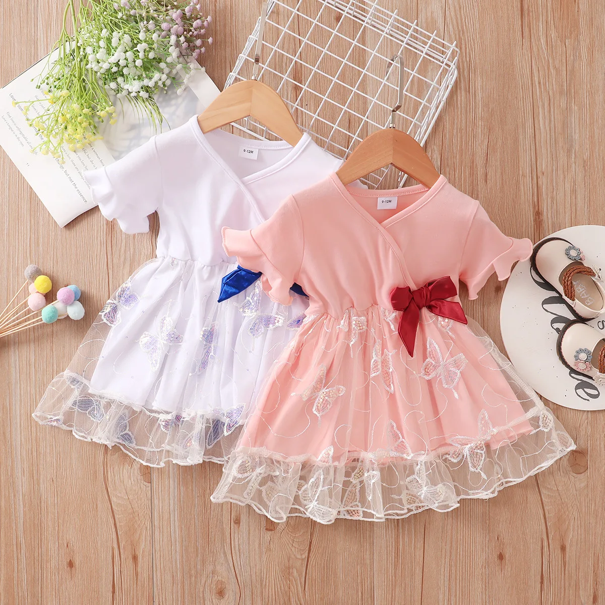Summer baby girl Party Princess Dresse for Girl Oblique Lapel Waist Bow short-sleeved net dress Baby Girls Dress Kids Baby Girl
Summer baby girl Party Princess Dresse for Girl Oblique Lapel Waist Bow short-sleeved net dress Baby Girls Dress Kids Baby Girl