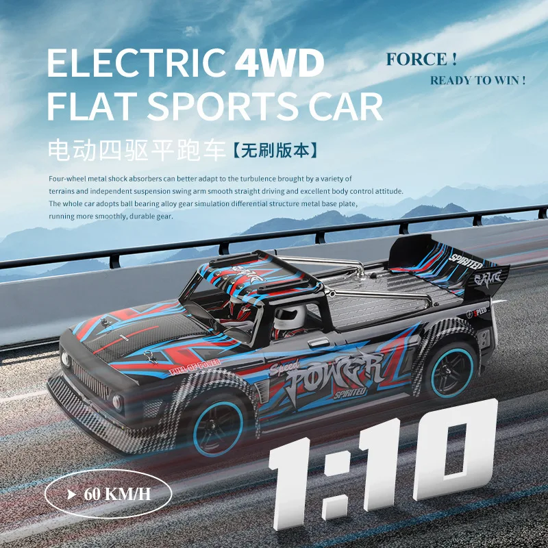 104072 1:10 60km/h 2.4G Rc Car Electric High Speed Off-road Remote Control Drift 3650 Brushless 4WD Toys For Kids Holiday Gifts
104072 1:10 60km/h 2.4G Rc Car Electric High Speed Off-road Remote Control Drift 3650 Brushless 4WD Toys For Kids Holiday Gifts