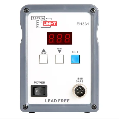 UNI-T Toplia series EH331 Digital display soldering station 90w electric soldering iron heating and quick temperature control
UNI-T Toplia series EH331 Digital display soldering station 90w electric soldering iron heating and quick temperature control