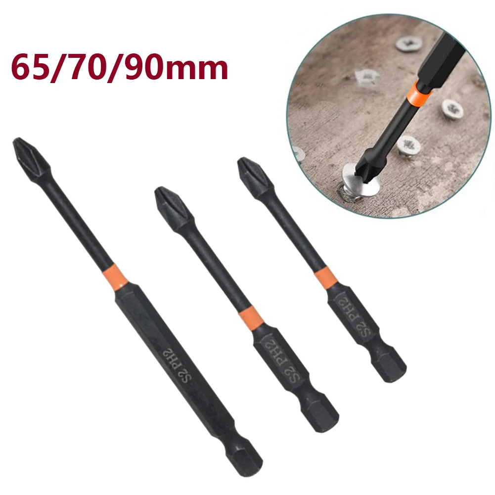 3pcs Alloy Steel PH2 Impact Screwdriver Bits Set 65mm/70mm/90mm Tool For Electric Screwdrivers Hand Drills Impact Screwdrivers
3pcs Alloy Steel PH2 Impact Screwdriver Bits Set 65mm/70mm/90mm Tool For Electric Screwdrivers Hand Drills Impact Screwdrivers
