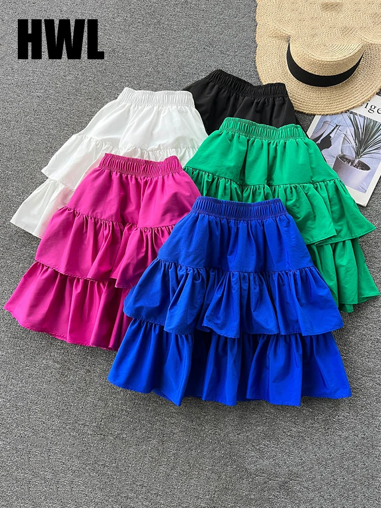 Summer Ruffles Pleated Mini Skirt Elegant High Waist Short Cake Skirt Female Girls A-Line Skirt High Waist Skirt Ruffled
Summer Ruffles Pleated Mini Skirt Elegant High Waist Short Cake Skirt Female Girls A-Line Skirt High Waist Skirt Ruffled