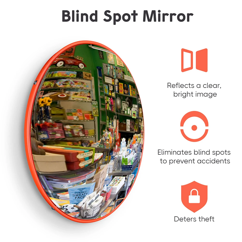 Brand New Convex Mirror Wide Angle 12 5/8\" X 3 1/8\" 17 11/16\" X 3 1/8\" PP & PC Parking Safety Scratch Resistant
Brand New Convex Mirror Wide Angle 12 5/8\" X 3 1/8\" 17 11/16\" X 3 1/8\" PP & PC Parking Safety Scratch Resistant