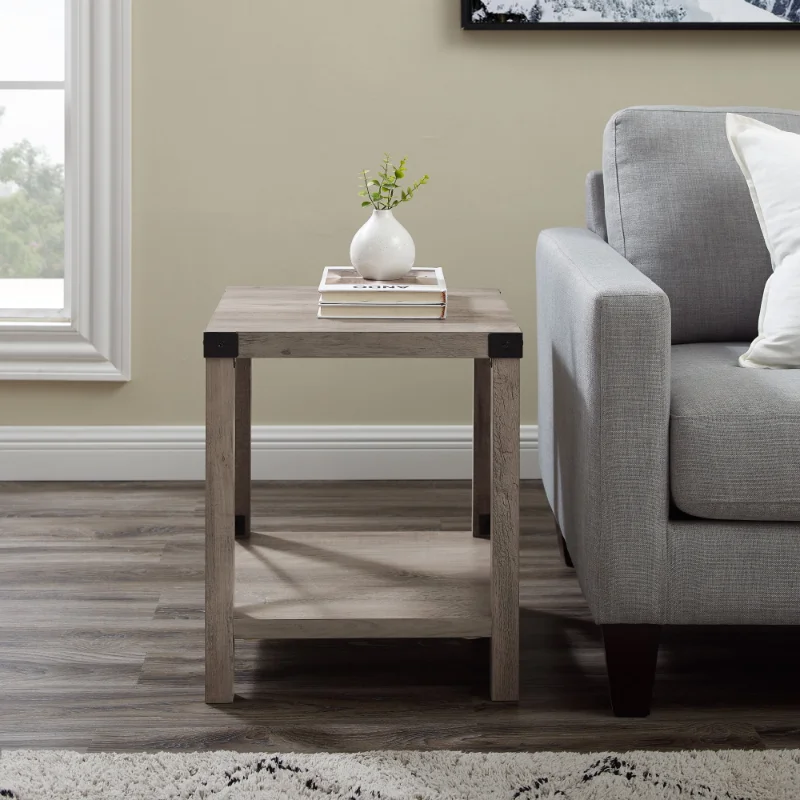Magnolia Metal X End Table, Grey Wash Rustic-styled Accent Black Painted Metal Pieces Work Against The Solid Design Side Table
Magnolia Metal X End Table, Grey Wash Rustic-styled Accent Black Painted Metal Pieces Work Against The Solid Design Side Table