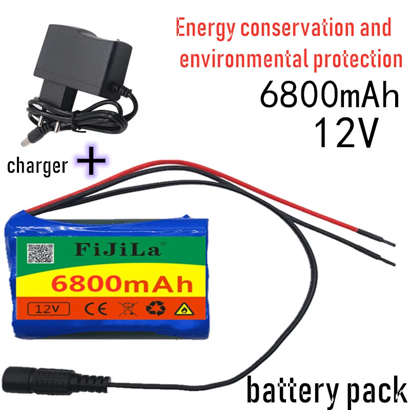 2022 12V 6800mAh 18650 Li-ion Rechargeable battery pack for CCTV Camera 3A Batteries+ 12.6V EU US Charger+Free shopping
2022 12V 6800mAh 18650 Li-ion Rechargeable battery pack for CCTV Camera 3A Batteries+ 12.6V EU US Charger+Free shopping