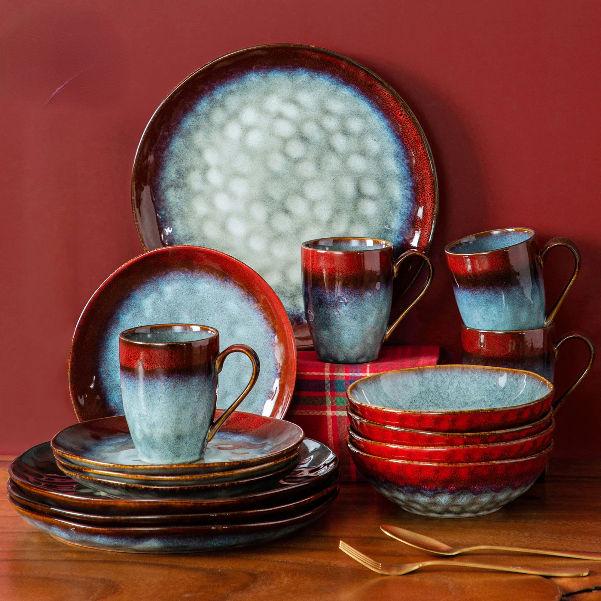 16/32/48 Pcs Starry Dinner Set Kiln Change Glaze Dinner Plate Dessert Plate Bowl Mug Dinner Service Tableware For Party Decorate
16/32/48 Pcs Starry Dinner Set Kiln Change Glaze Dinner Plate Dessert Plate Bowl Mug Dinner Service Tableware For Party Decorate