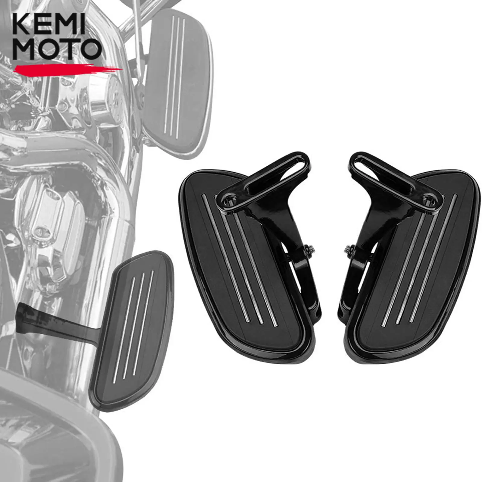 KEMIMOTO Motorcycle Passenger Floorboard Foot Board Bracket Kits for Touring Road Street Electra Glide Road King CVO 93-2021 
KEMIMOTO Motorcycle Passenger Floorboard Foot Board Bracket Kits for Touring Road Street Electra Glide Road King CVO 93-2021
