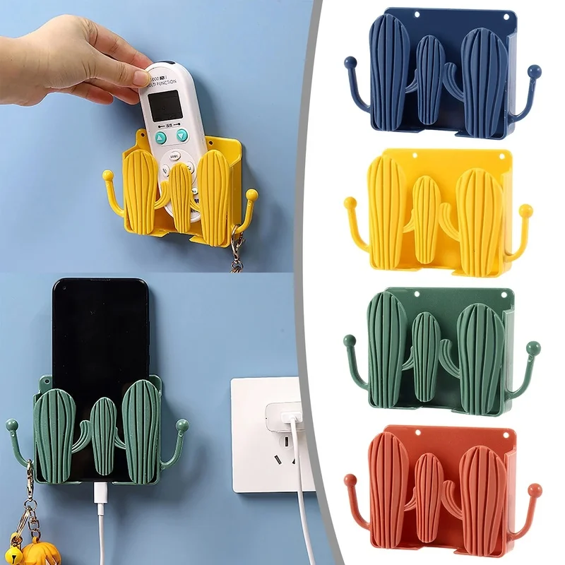 Cactus Wall Mounted Mobile Phone Remote Control Storage Box Holder Punch-free Hook Mobile Phone Charging Stand Bracket
Cactus Wall Mounted Mobile Phone Remote Control Storage Box Holder Punch-free Hook Mobile Phone Charging Stand Bracket