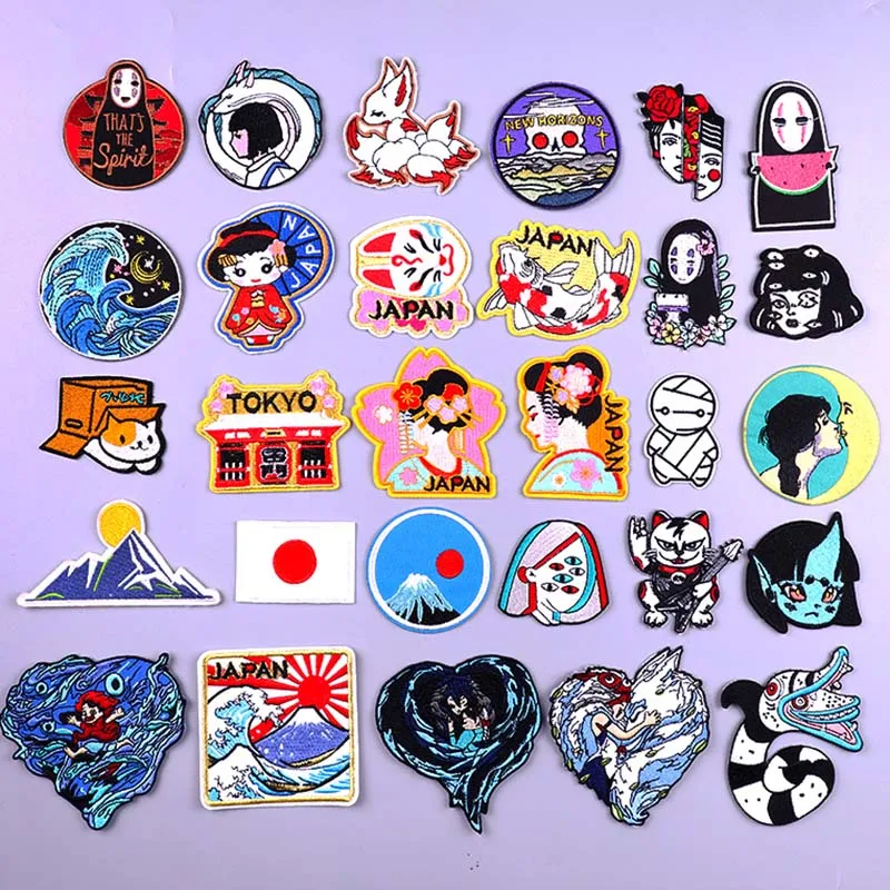 Japanese Patch Iron On Embroidery Patches For Clothing Thermoadhesive Patches On Clothes Sticker Animal DIY Sewing Appique Badge
Japanese Patch Iron On Embroidery Patches For Clothing Thermoadhesive Patches On Clothes Sticker Animal DIY Sewing Appique Badge