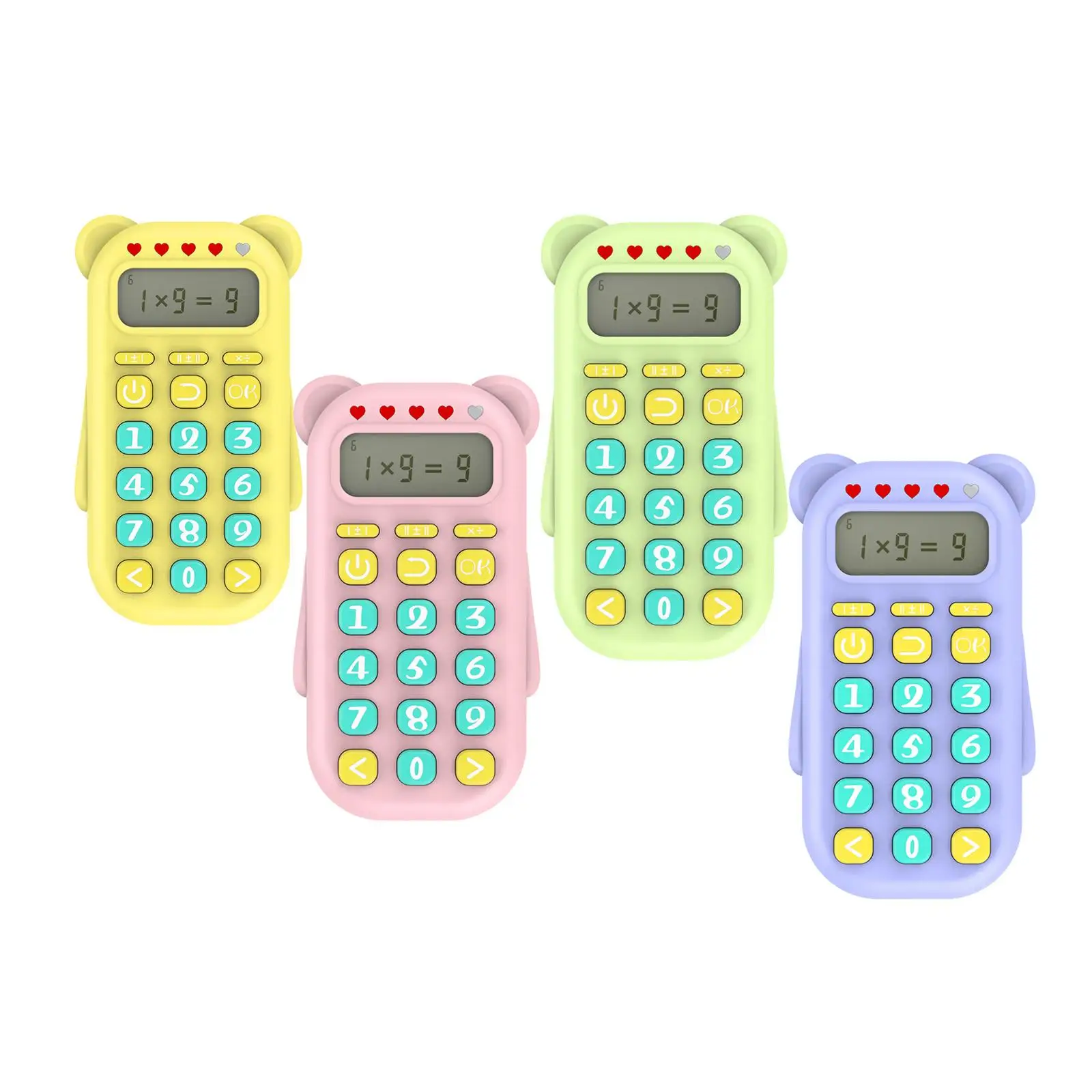 

Electronic Calculator Addition Subtraction Multiplication Division Teaching Aids Functional Math Calculation for Boys Girls