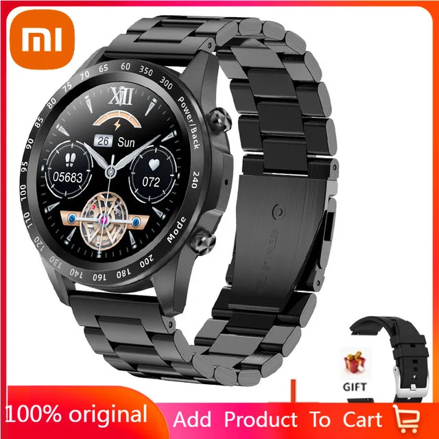 Xiaomi Men Smart Watch TWS Heart Rate Blood Pressure Body Temperature Sports Fitness Watch Bluetooth Call Smartwatch Music
Xiaomi Men Smart Watch TWS Heart Rate Blood Pressure Body Temperature Sports Fitness Watch Bluetooth Call Smartwatch Music