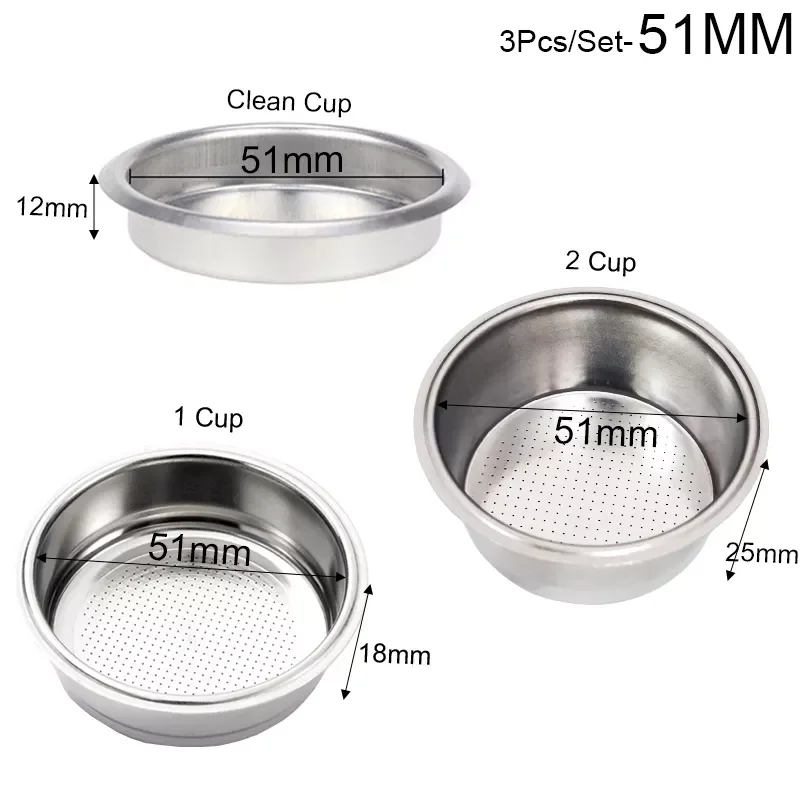 1Cup 2 Cup Clean Basket Pressure Coffee Machine Filter Double Cup 304 Stainless Steel Single Layer
1Cup 2 Cup Clean Basket Pressure Coffee Machine Filter Double Cup 304 Stainless Steel Single Layer