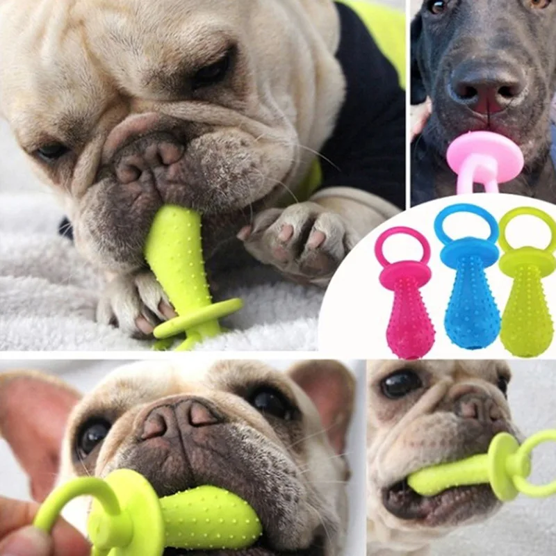 

Pet Toys for Small Dogs Rubber Bite Resistance Dog Toy Teeth Cleaning Chew Training Toys 1pc Random Color Molar Thorn