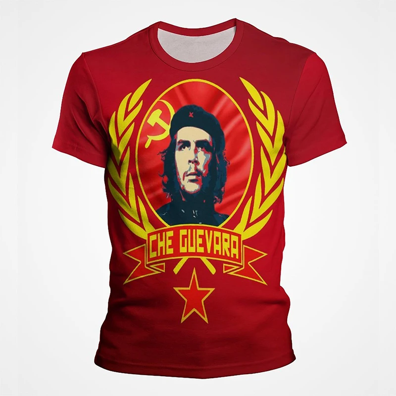 Cool 3D Pattern tshirt Che Guevara T Shirt Men Summer Short Sleeve Tops Fashion Casual Tees Unisex Commemorate Clothes Tops
Cool 3D Pattern tshirt Che Guevara T Shirt Men Summer Short Sleeve Tops Fashion Casual Tees Unisex Commemorate Clothes Tops