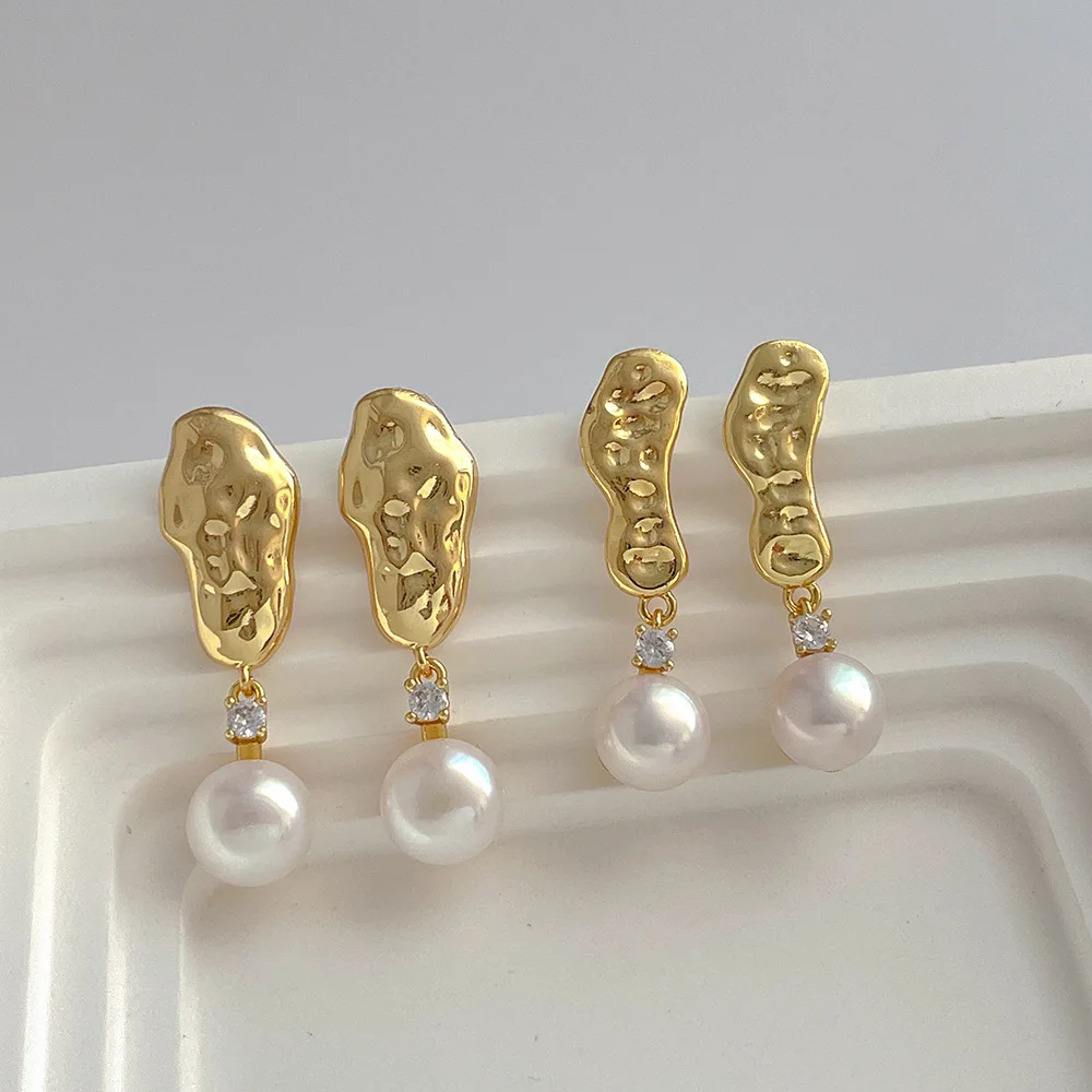 Minar Simple Freshwater Pearl Long Drop Earrings Women Shinning CZ Stone Irregular Chunky Pendant Dangle Earrings Bridal Jewelry
Minar Simple Freshwater Pearl Long Drop Earrings Women Shinning CZ Stone Irregular Chunky Pendant Dangle Earrings Bridal Jewelry