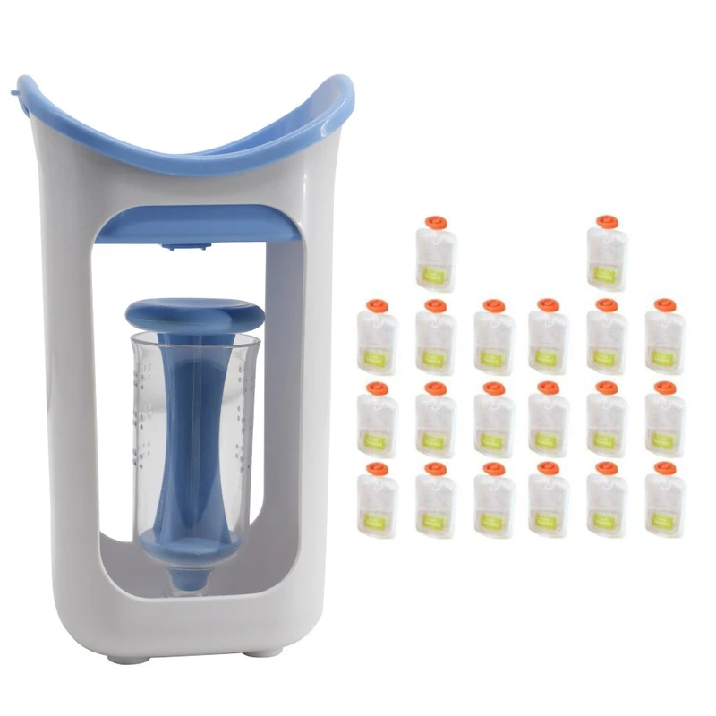 Puree Squeezer Household Fruit Juice Dispenser Manual Baby Food Supplement Storage Bag Container Manual Juicers-B
Puree Squeezer Household Fruit Juice Dispenser Manual Baby Food Supplement Storage Bag Container Manual Juicers-B