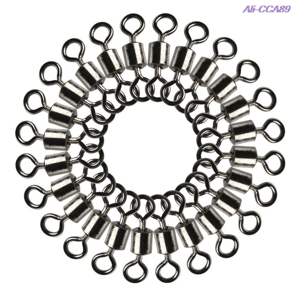 4#/6#/8#/12# Fishing Swivels Rolling Swivel Connector with Ball Bearing Solid Rings Sea Fishing Accessories New 100Pcs
4#/6#/8#/12# Fishing Swivels Rolling Swivel Connector with Ball Bearing Solid Rings Sea Fishing Accessories New 100Pcs