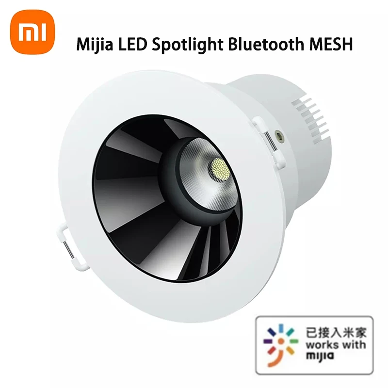 Xiaomi Mijia LED Spotlight Bluetooth MESH Recessed Indoor Led Ceiling Lamp Stepless Dimmable Cold & Warm Light for Living Room
Xiaomi Mijia LED Spotlight Bluetooth MESH Recessed Indoor Led Ceiling Lamp Stepless Dimmable Cold & Warm Light for Living Room