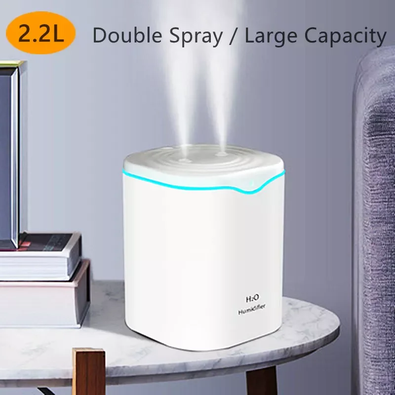 2200ml Double Nozzle Air Humidifier Essential Oil Aroma Diffuser With Coloful LED Aromatherapy Diffuser Ultrasonic Humidifiers
2200ml Double Nozzle Air Humidifier Essential Oil Aroma Diffuser With Coloful LED Aromatherapy Diffuser Ultrasonic Humidifiers