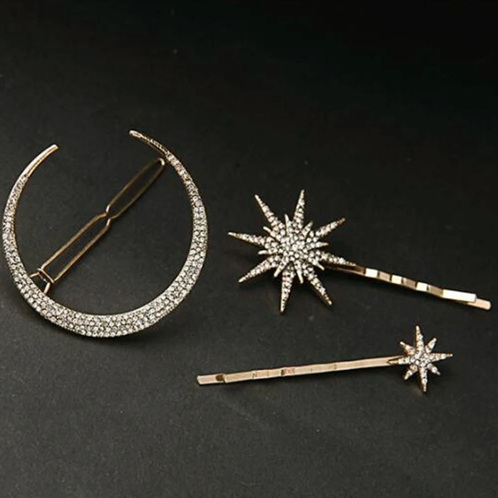 Geometric Stars Hairslide Rhinestone Hair Clip Set Hairpin Design Moon Rhinestone Hair Clip Jewelry Barrettes Hair Accessories
Geometric Stars Hairslide Rhinestone Hair Clip Set Hairpin Design Moon Rhinestone Hair Clip Jewelry Barrettes Hair Accessories