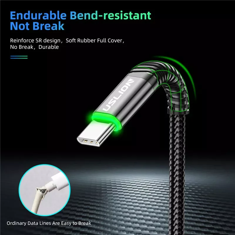 The newUSLION Micro USB Cable 3A Fast Charging Cable For Xiaomi Redmi Android Mobile Phone USB Type C Cable For Samsung Honor Ca
The newUSLION Micro USB Cable 3A Fast Charging Cable For Xiaomi Redmi Android Mobile Phone USB Type C Cable For Samsung Honor Ca