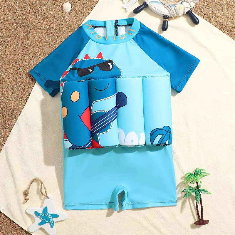 Toddler Boys Cartoon Print Float One Piece Swimsuit For Baby Boys Zip Back Buoyancy Floating Children Swimwear Learning Swimming
Toddler Boys Cartoon Print Float One Piece Swimsuit For Baby Boys Zip Back Buoyancy Floating Children Swimwear Learning Swimming